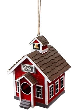 Red School Birdhouse